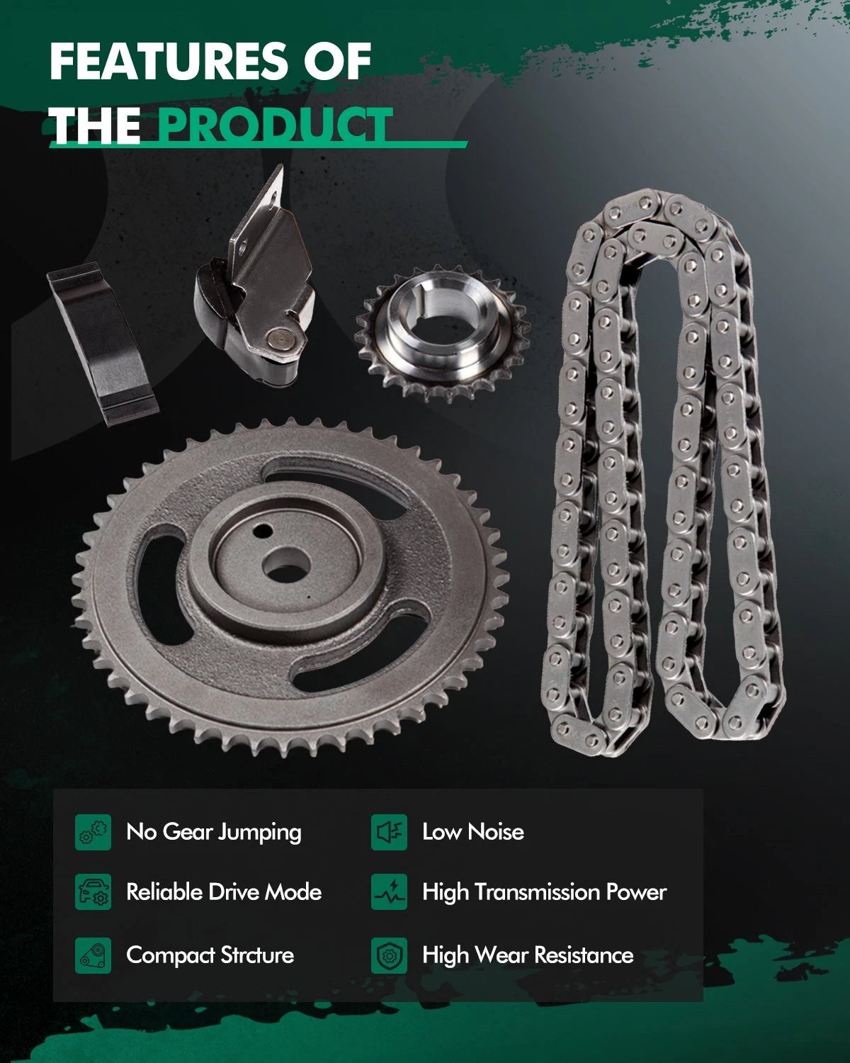 Timing Chain Kit for Dodge Dakota Jeep Wrangler (1994–2000)