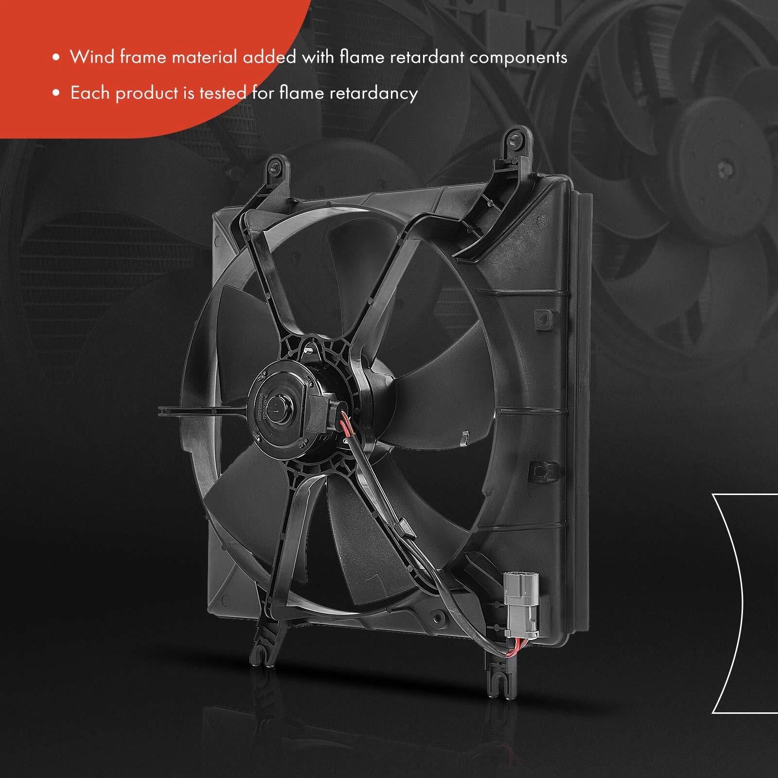 Cooling Fan Assembly with Shroud for Honda Accord (1994–1997) Prelude (1997–1998)