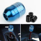 Netted Style 6-Speed Shift Knob for Universal Fit (42mm, Baby Blue)