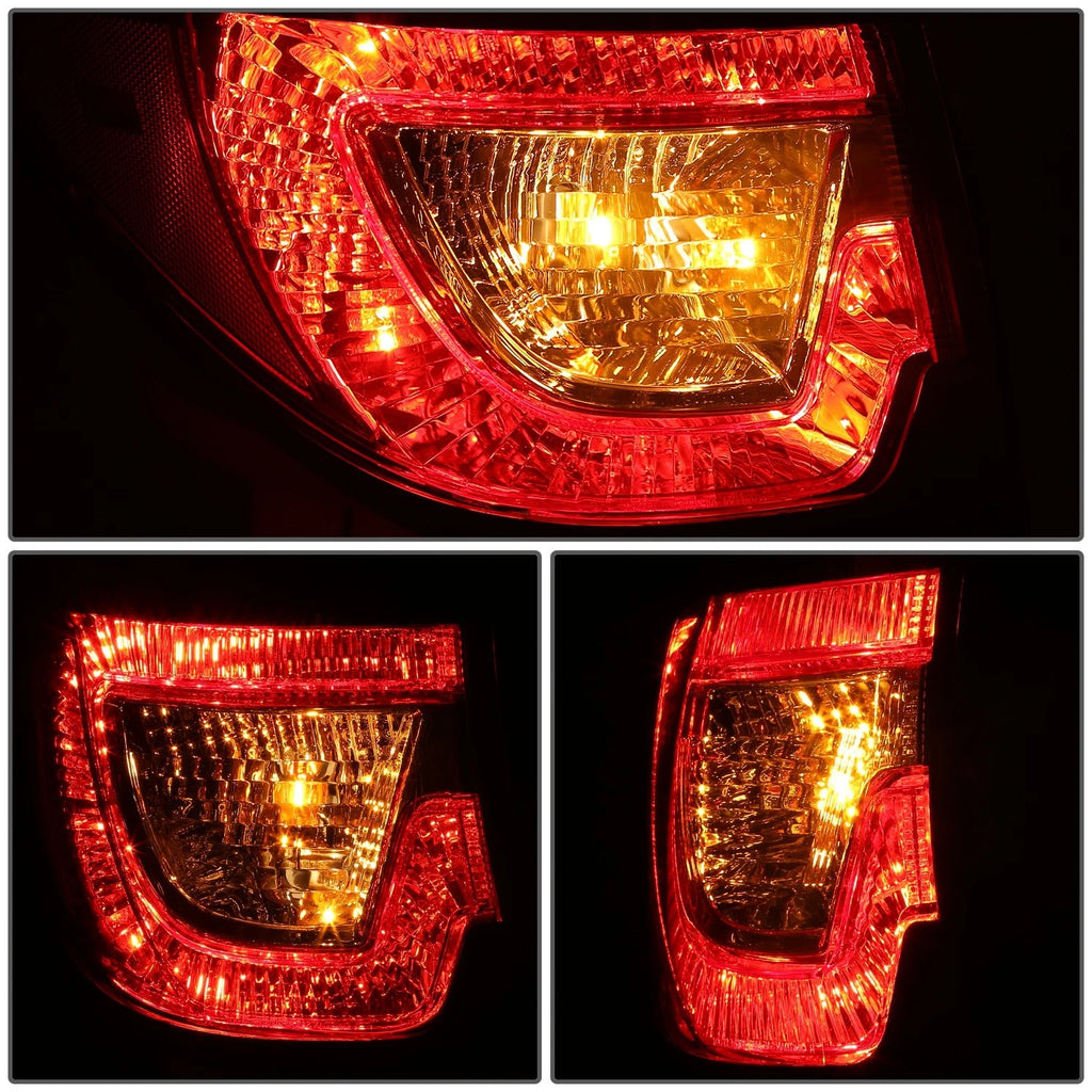 Left Side Tail Light for Chevy Traverse (2013–2017) OE Chrome Housing Red Lens