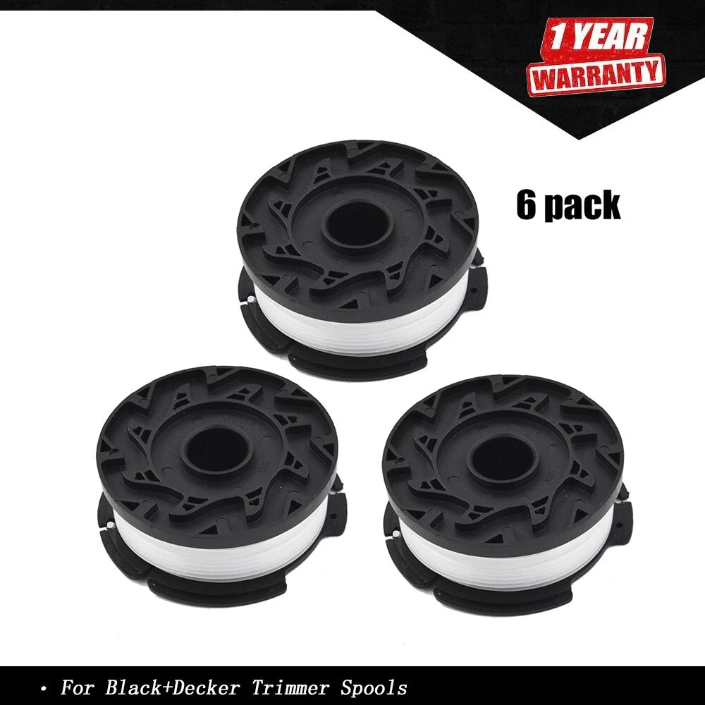 6X String Trimmer Spools for Black+Decker GH900 (Year Range Not Specified)