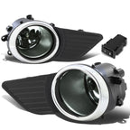 Set of 2 Fog Lights for Toyota Sienna (2011–2017) - Smoked Lens, Chrome Bezel