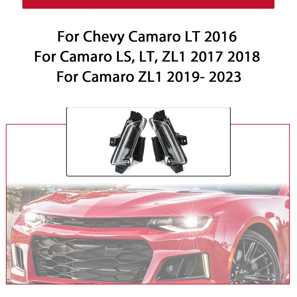 2PC LED Fog Light for Chevy Camaro ZL1 LS LT (2016-2023)