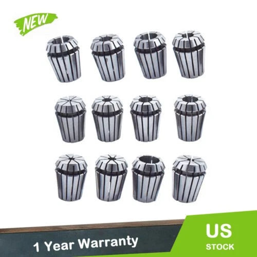 Set of 12 ER25 Spring Collets for CNC Milling Lathe Engraving Machine