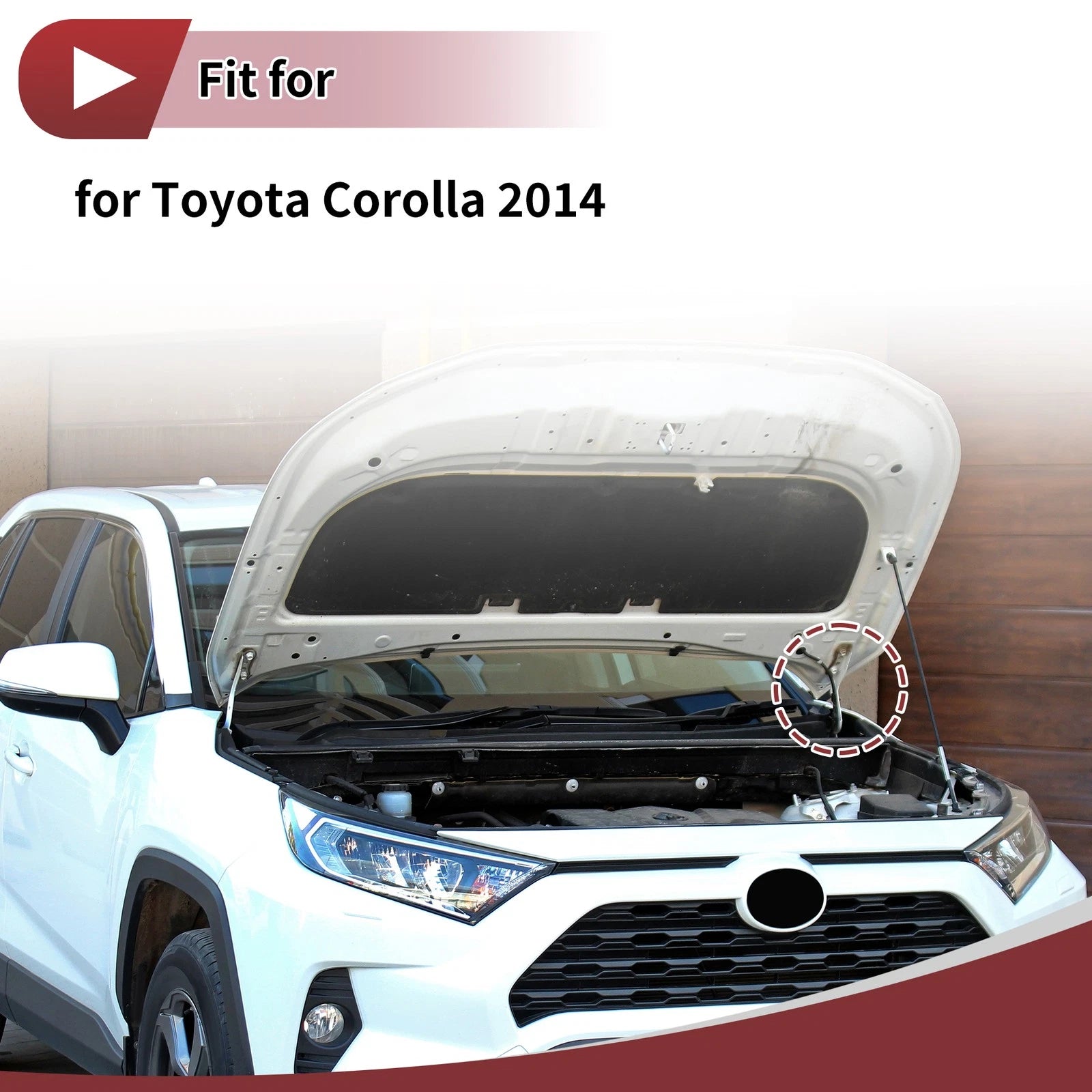 Hood Hinge for Toyota Corolla (2014) Left Side 1 pcs