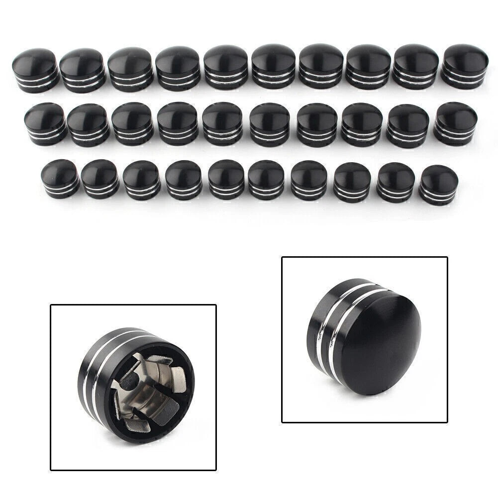 10X Inner 9mm Motor Bolt Topper Caps for Harley Dyna V-Rod