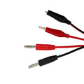 Test Cable Set of 2 for DC Power Supply (60cm, 10A, Red Black)