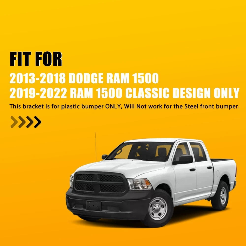 Front License Plate Bracket for Dodge Ram 1500 (2013–2022)