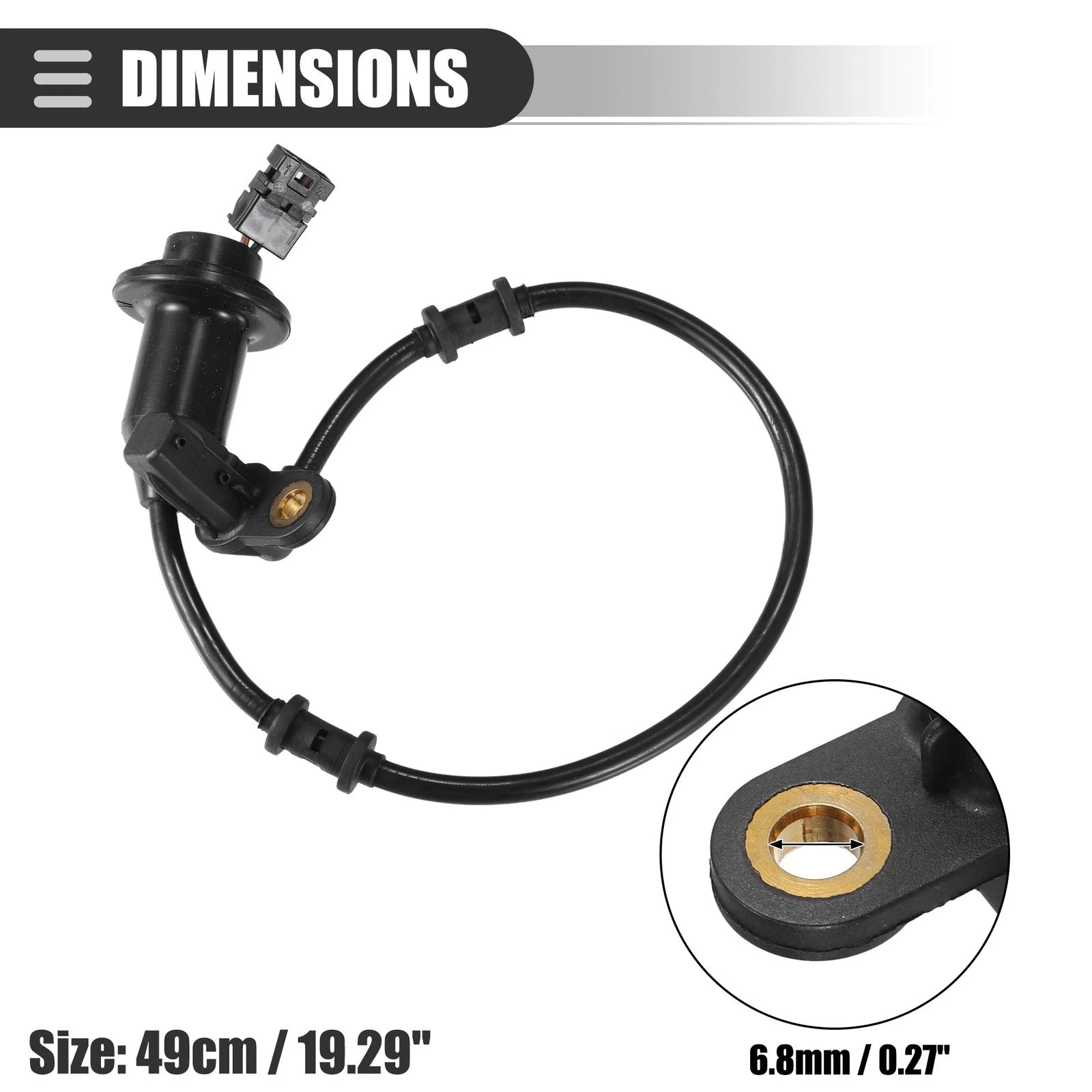 Rear Right ABS Wheel Speed Sensor for Mercedes-Benz 