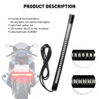 48 LED Turn Signal Brake Tail Light Strip for Motorcycle (Universal Fit)