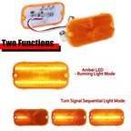 Amber Sequential LED DRL Signal Lights for Ford Bronco (1966–1968)