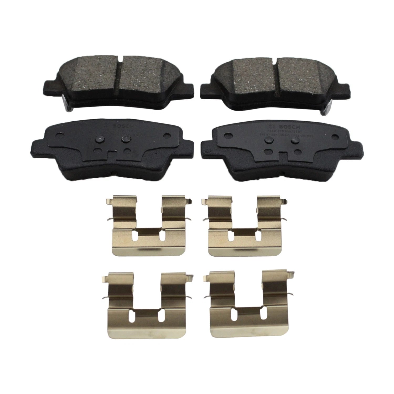 DuraGo Rear Rotors & Bosch QuietCast Ceramic Disc Brake Pad Kit for Soul EV Sonata (2015–2022)