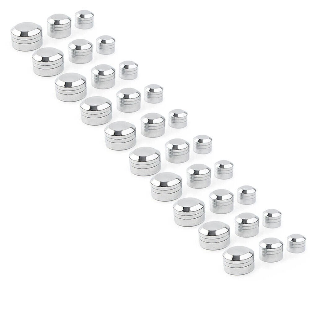 Inner 9mm Motor Bolt Topper Caps Cover for Harley Sportster Chrome
