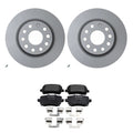 Hella Rear Rotor & Bosch Semi-Met Brake Pad Kit for Audi A3, VW Eos, GTI, Jetta, Passat, Tiguan (2006–2021)