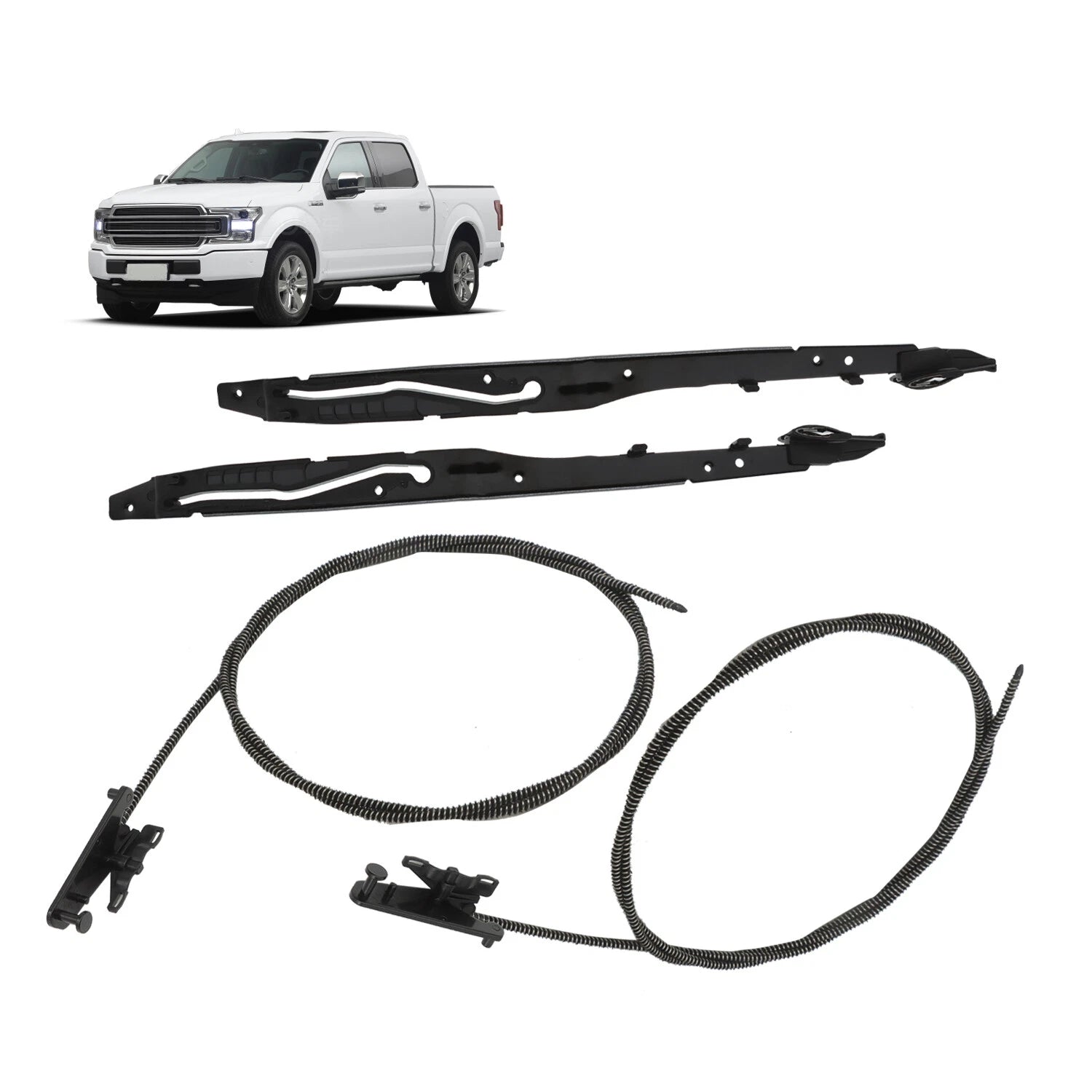 Sunroof Glass Cables + Track Assembly Repair Kit for Ford F150 (2015–2020)