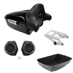 Trunk Backrest Speaker Mount Rack for Harley Touring Street Glide (2014–2026)