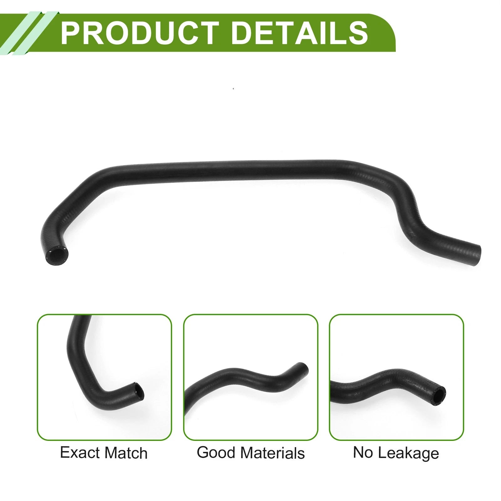 HVAC Heater Hose for Toyota Camry (1992–1996) No. 8724533140 Rubber Black