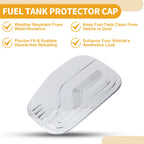 Fuel Tank Door Cap for Ford Ranger (2023–2025) Chrome Silver Tone