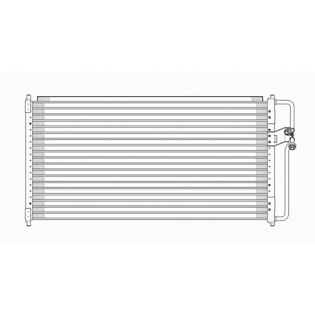 Replacement A/C Condenser w/Factory Air Old Design (See compatibility Chart)