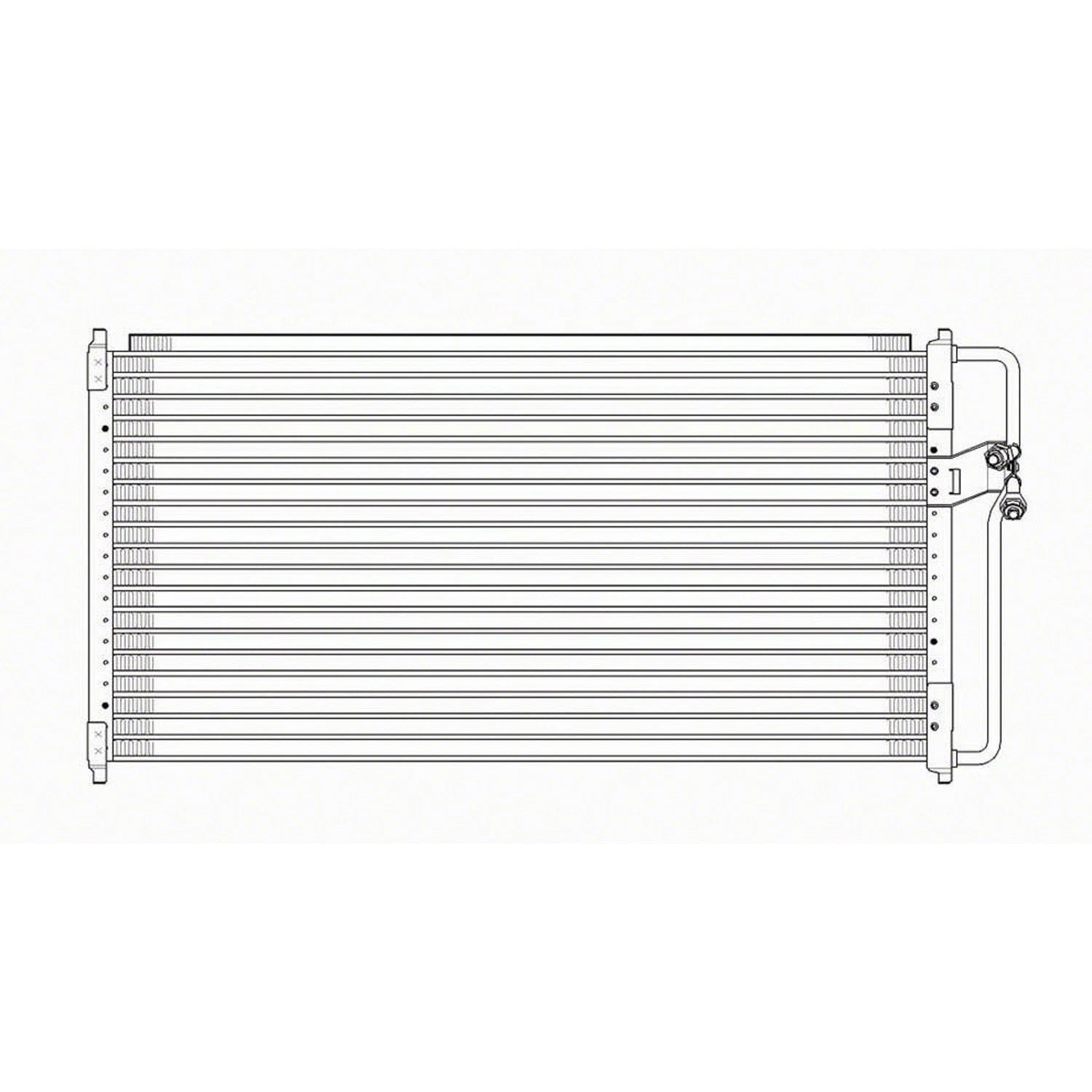 Replacement A/C Condenser w/Factory Air Old Design (See compatibility Chart)