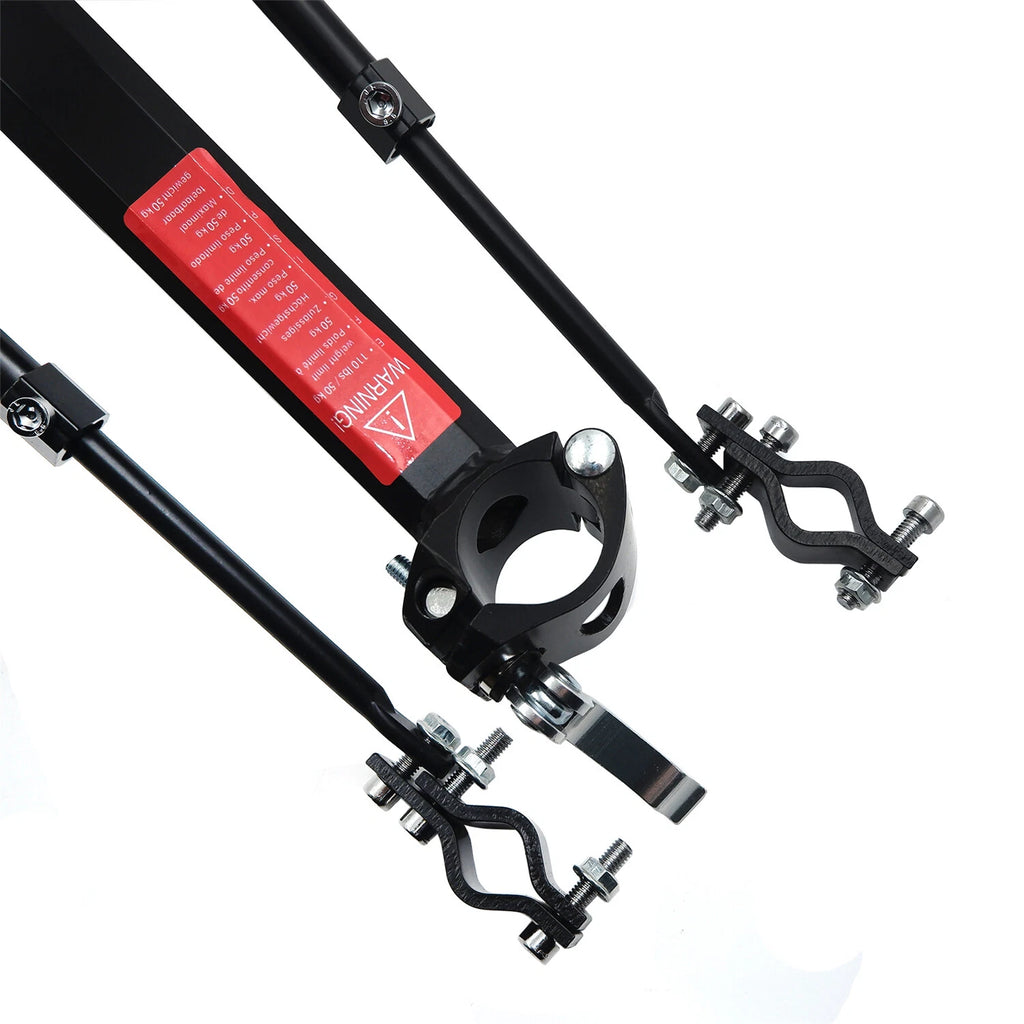 Rear Carrier Luggage Rack for Bicycle (24" 25" 26") - 10kg Capacity, Black
