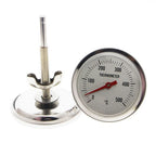 Stainless Steel Cooking Thermometer Bimetal for BBQ Oven Roaster (500°F)