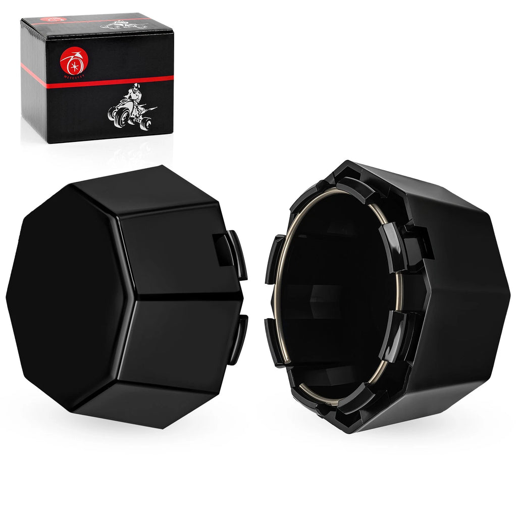 Pair Matte Black Hub Cover for Polaris Sportsman 570 (2015–2025)