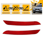 Set of 2 Rear Bumper Reflectors for BMW F10 528i 535i 550i xDrive (2010–2013)