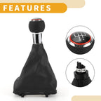 5 Speed Shift Knobs with Boot Cover for Audi A3 (2008–2013)