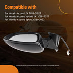 Right Rear View Mirror for Honda Accord EX/Sport (2018–2022) 76208TVAA22