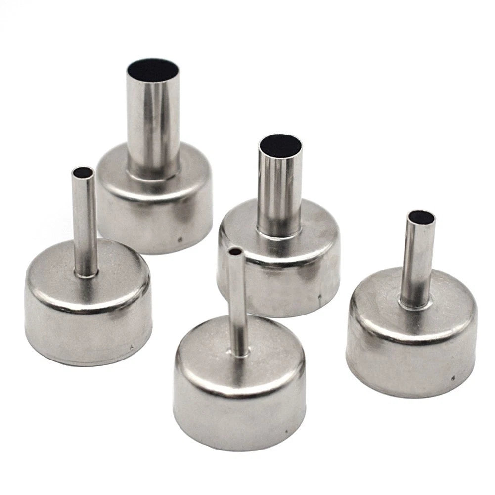 Set of 5 Nozzles for Hot Air Station Soldering (22mm, 3mm, 4mm, 5mm, 8mm, 10mm)