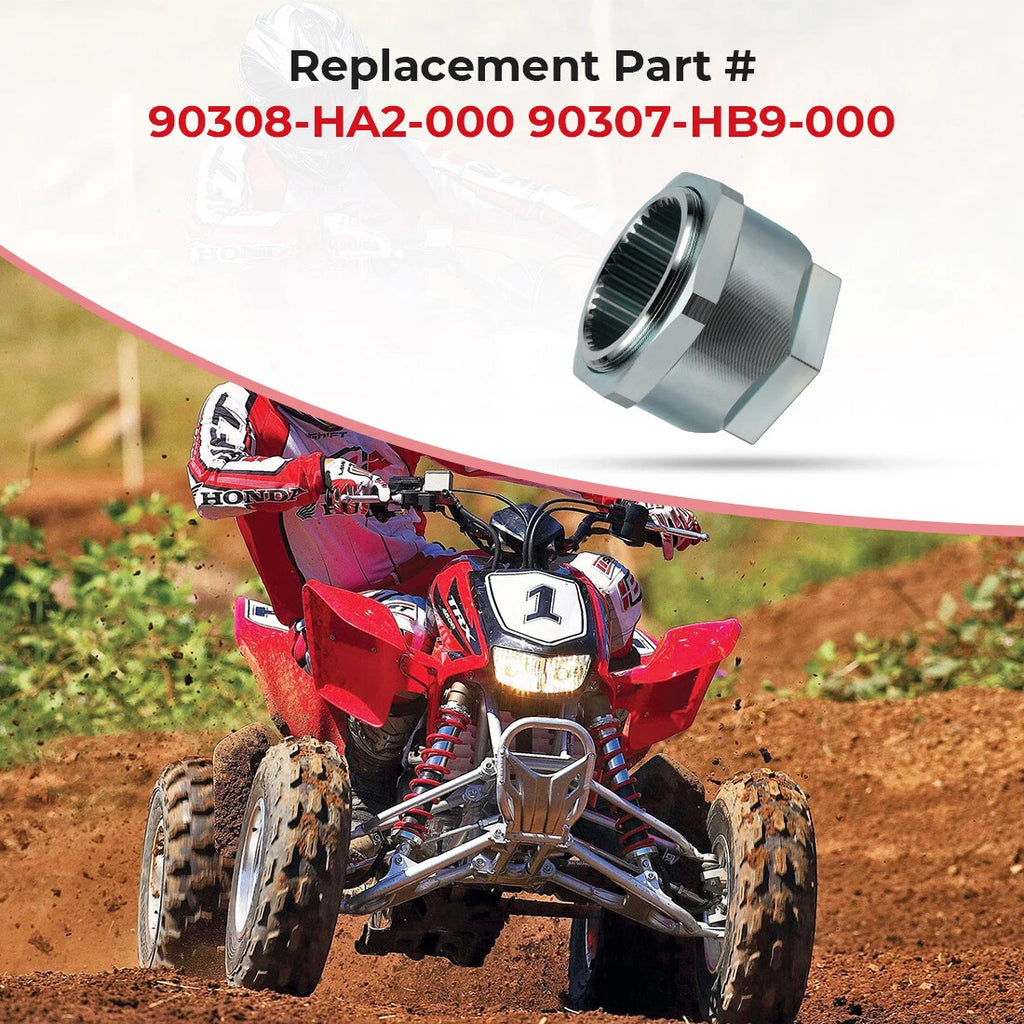 Axle Lock Jam Sleeve Nut Bolt Clip Assembly for Honda ATC250R ATC350X (1985–1986)