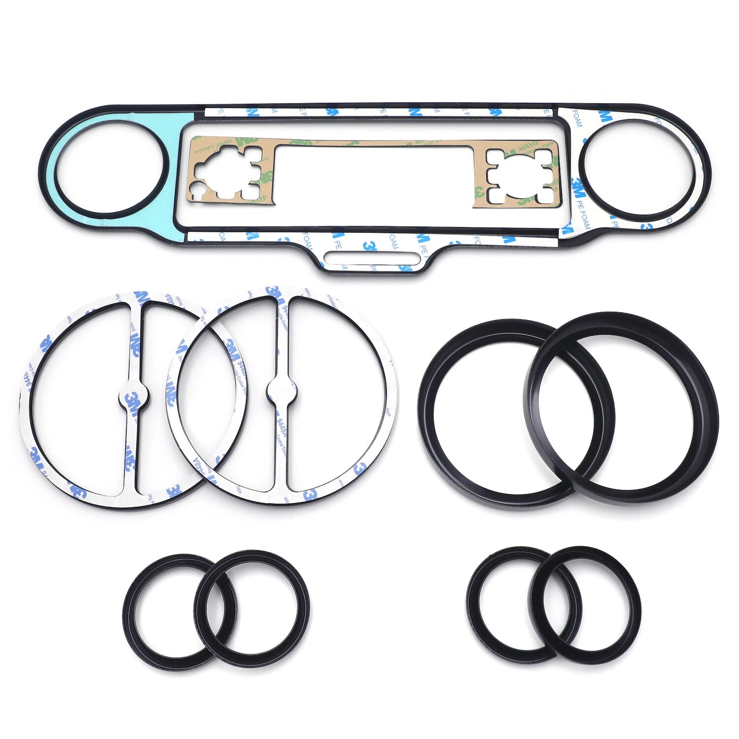 Black Skull Inner Fairing Trim Kit for Harley Electra Glide Street Glide (2006–2013)