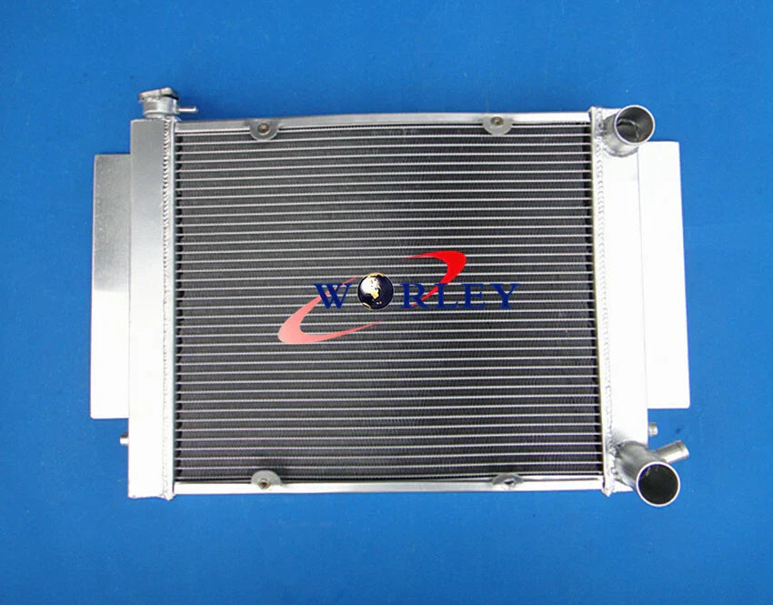 Aluminum Radiator & Fan Shroud for Mazda RX2 RX3 RX4 RX5 RX7 (1970-1985)