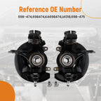 Pair Front Wheel Bearing Hub Knuckle Assembly for Honda Accord