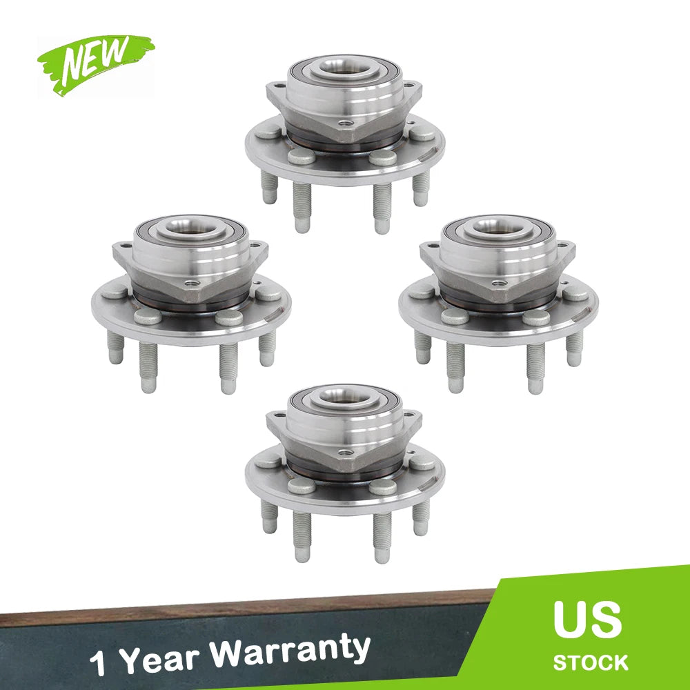 Set of 4 Wheel Hub Bearings for Cadillac SRX (2010–2016)