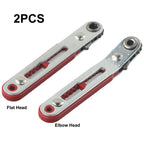 2X Mini-Ratchet Wrench Screwdriver Set 90 Degree Offset Handle