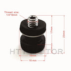 2X Seat Bolt for Harley Davidson Dyna Sportster Softail (–2023) Black Billet Aluminum