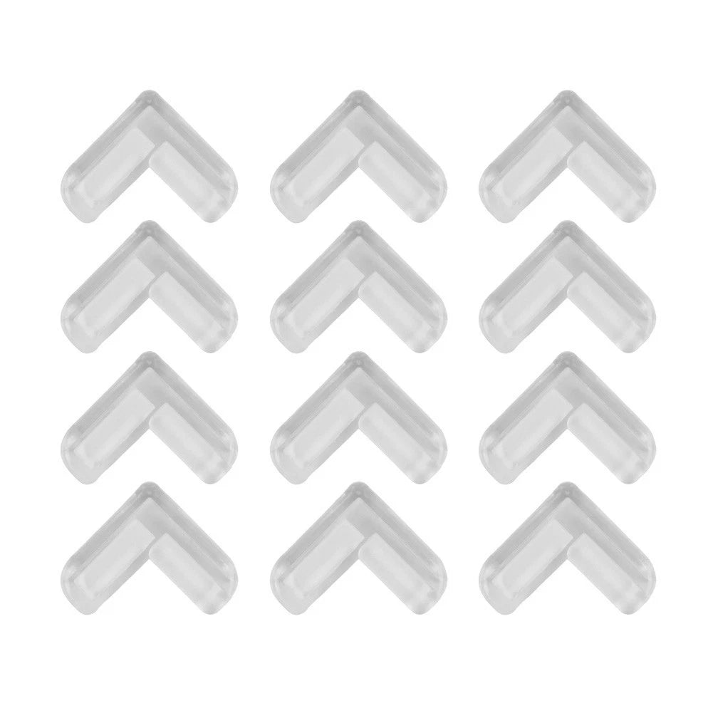 12pc Clear Rubber Corner Edge Table Cushion Guard for Baby Safety