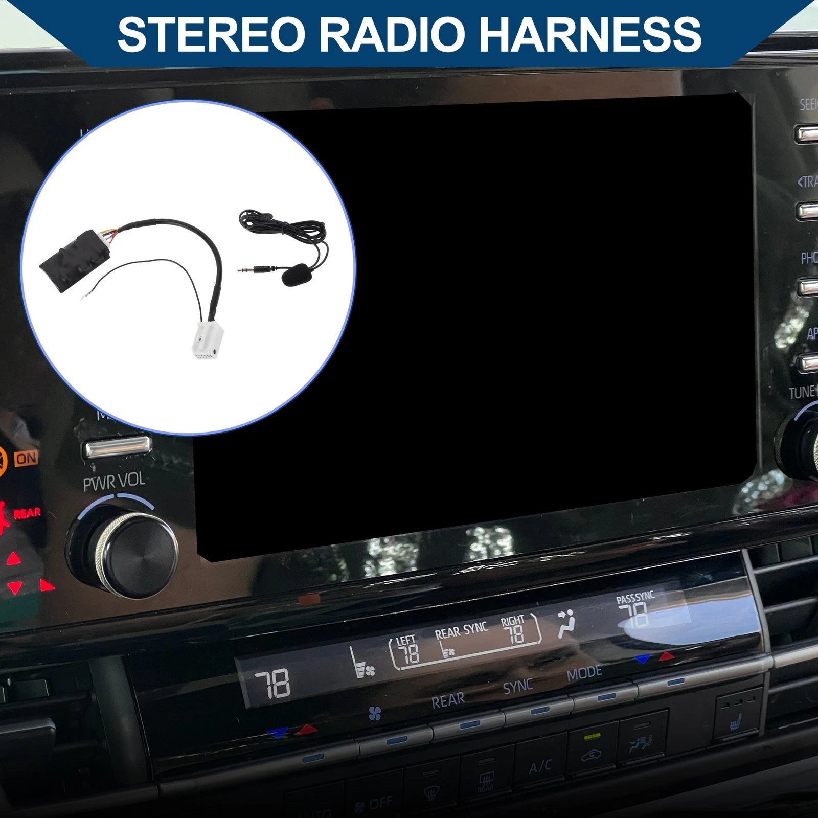 Stereo Radio Harness for Volkswagen (with Microphone, Handsfree)