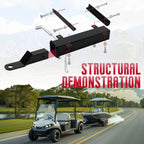 Universal 2" Receiver Rear Trailer Hitch for Club Car, EZGO, Yamaha