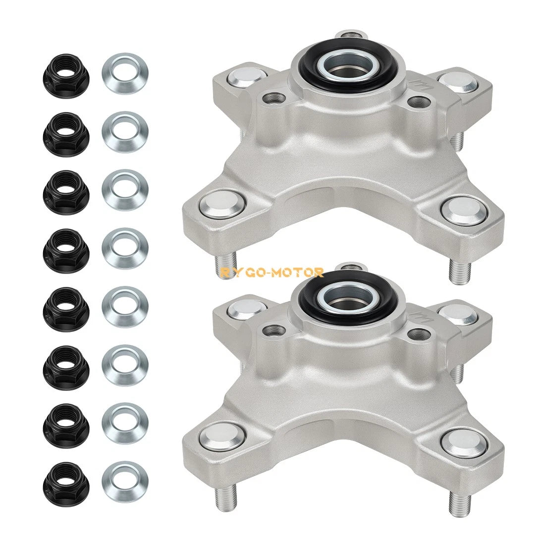 Front Wheel Hubs & Flange Lug Nuts for Honda Sportrax 250 400 (2001–2006)