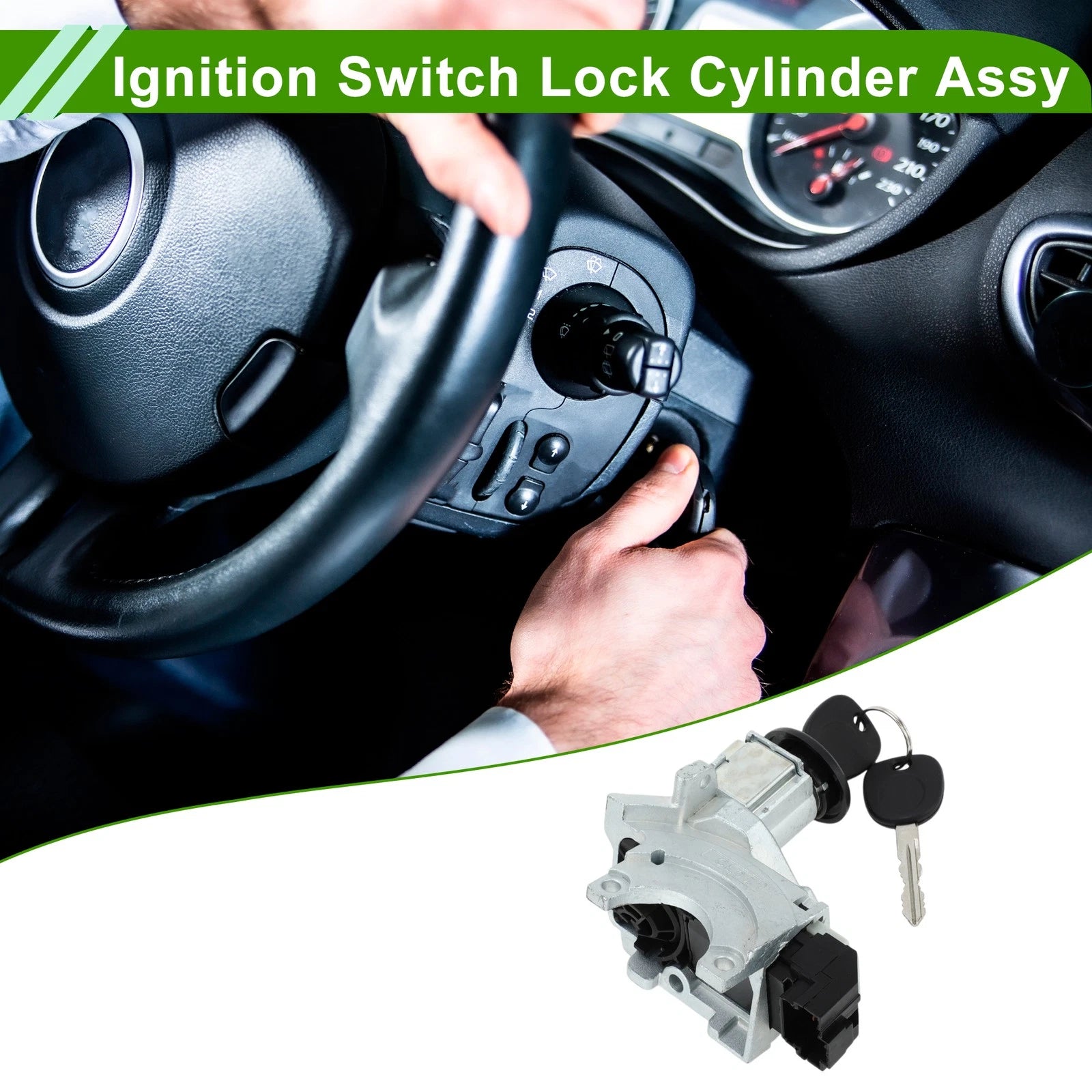 Ignition Lock Cylinder Assembly for Chevrolet Silverado 1500 3500 (No. 88965342)