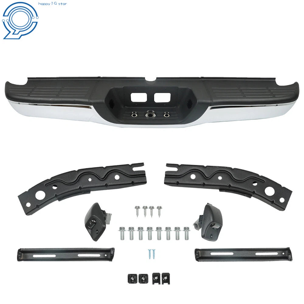 Chrome Rear Step Bumper for Toyota Tundra (2000–2006)