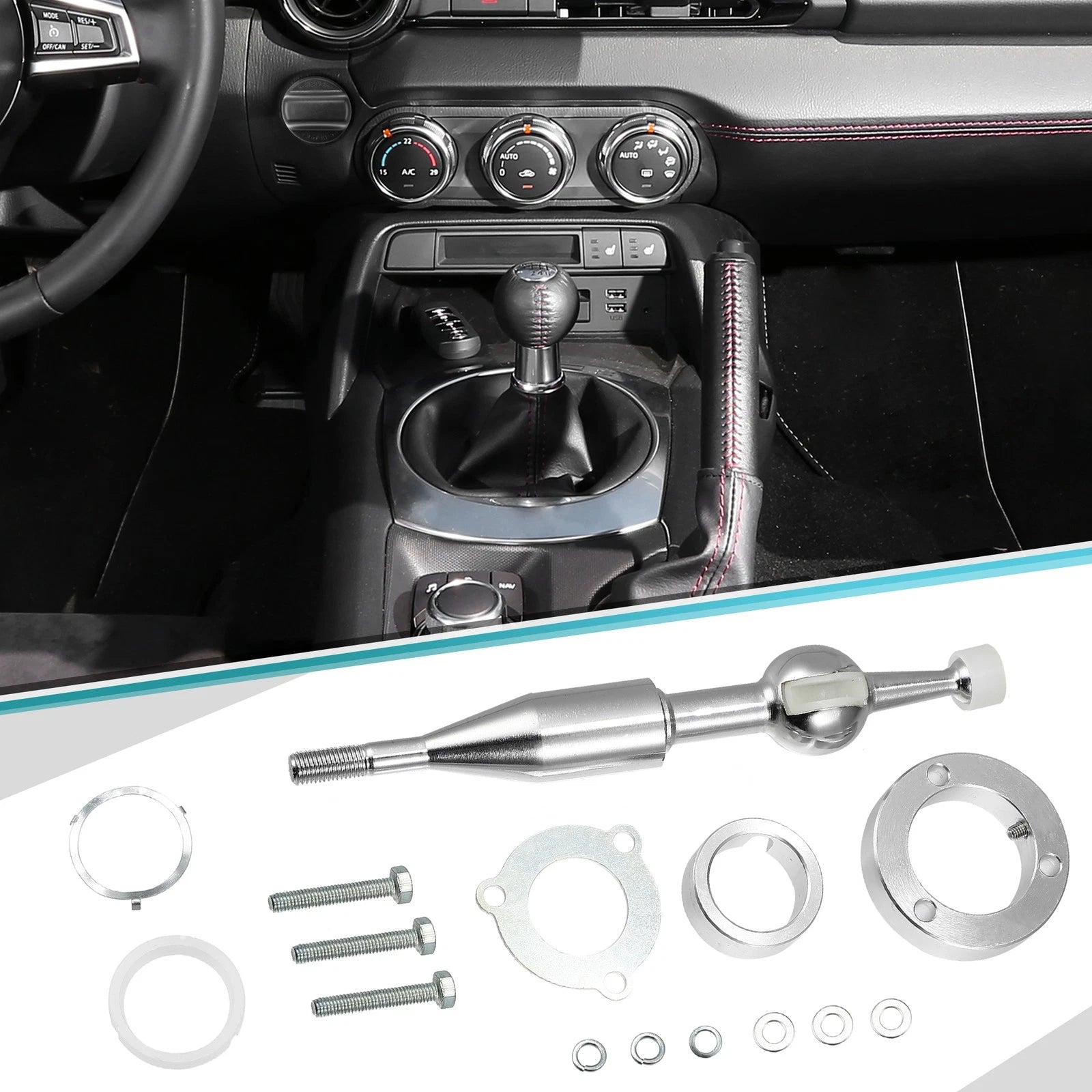 Gear Shift Knob Kit for Mazda MX5 Miata (1990–1997), RX7 (1986–1991)