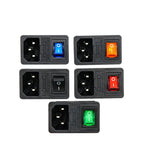 Power Inlet Outlet with Illuminated Rocker Switch for