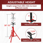 2X Steel V-Head Pipe Stand for Automotive Use (Folding Tripod)
