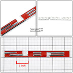 Chrome/Red Bumper Emblem Badge for SBC 283 (1960–1966)