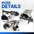 Dual Tip Catback Muffler System with Removable Silencer for Nissan 240SX (1989–1994)