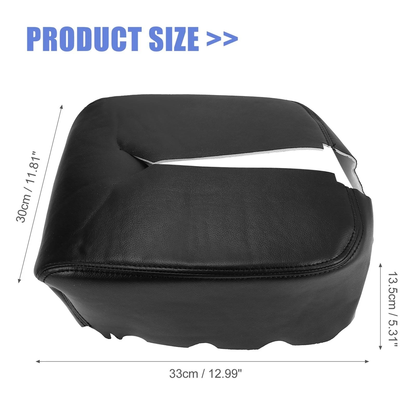 Center Console Lid Armrest Cover Black for Chevrolet Silverado 3500 (2007)